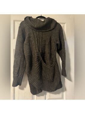 Twins Cowl Neck 100% Wool / Alpaca Sweater Size Large Warm Soft NWT